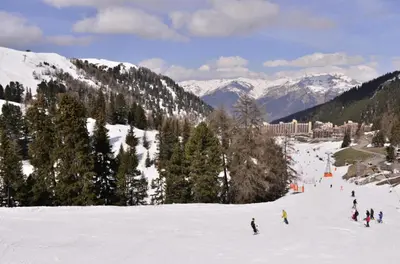 L'établissement Résidence Quartz - Appartement agréable · Accès direct aux pistes · Vue pistes MAE-8284 en hiver
