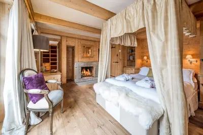 Un ou plusieurs lits dans un hébergement de l'établissement Madame Vacances Chalet Davos