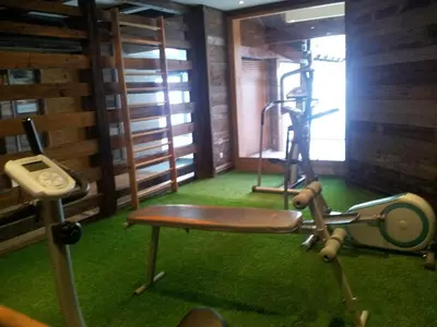 Salle ou équipements de sports de l'établissement Résidence Les Alpages 4 étoiles - Appartement 4 personnes - Piscine, Hammam, Sauna, Jacuzzi - ValCenis 73480