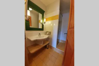 Salle de bains dans l'établissement Arc 1950 Résidence 5* Sources de Marie 4/6 pers