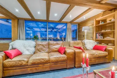 Coin salon dans l'établissement Luxury apartment Stay With us Resorts