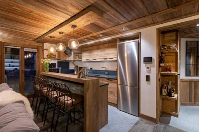 Cuisine ou kitchenette dans l'établissement Grand Pré