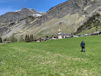 Paysage naturel près de le chalet