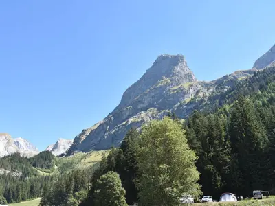 Paysage naturel près de le chalet