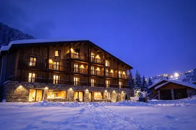 L'établissement Hotel Tetras Lodge en hiver