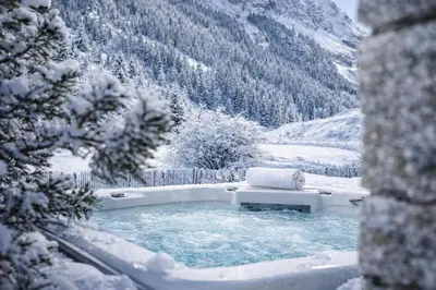 L'établissement Hotel Tetras Lodge en hiver