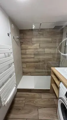 Salle de bains dans l'établissement Les Cristaux de La Plagne - BELLE PLAGNE 7 PERS