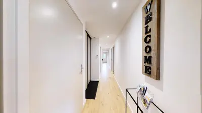 Plan de l'établissement Élégant et Moderne avec Vue Montagne au Coeur de Paradiski - Garage - 8pers - 90m2 - Sabaudinha