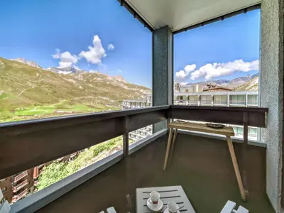 Vue générale sur la montagne ou vue sur la montagne depuis l'appartement