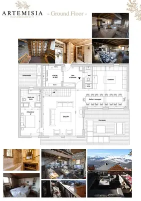 Plan de l'établissement Chalet Artemisia Vallandry Paradiski