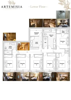 Plan de l'établissement Chalet Artemisia Vallandry Paradiski