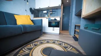 Cuisine ou kitchenette dans l'établissement Cosy - Appartement 2 personnes - Tignes le Lac - 415 - Le Palafour