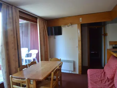 Télévision ou salle de divertissement dans l'établissement Appartement 3 pièces pour 7 pers., animaux admis, Arc 1800 - FR-1-411-698