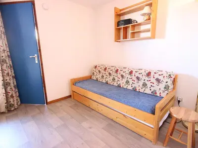 Un ou plusieurs lits dans un hébergement de l'établissement Studio 4 personnes à Vallandry, proche des pistes - FR-1-411-787