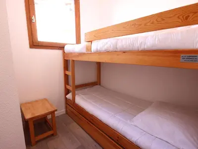 Un ou plusieurs lits dans un hébergement de l'établissement Studio 4 personnes à Vallandry, proche des pistes - FR-1-411-787