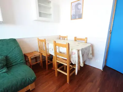 Coin salon dans l'établissement Appartement 2 pièces, Animaux admis, Vallandry, 5 personnes - FR-1-411-793