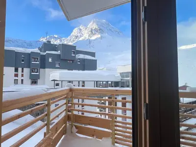 Vue générale sur la montagne ou vue sur la montagne depuis l'appartement