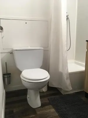Salle de bains dans l'établissement Studio 1 cabine chalet club III refait à neuf