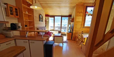Cuisine ou kitchenette dans l'établissement Résidence Curling A - Par dessus les toits, vue Grande Motte MAE-1164
