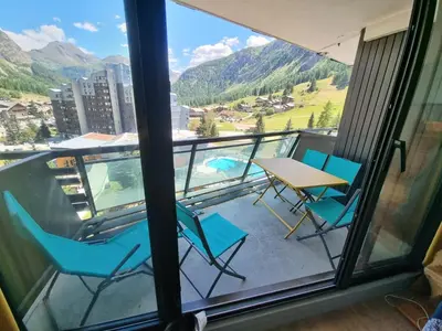 Vue générale sur la montagne ou vue sur la montagne depuis l'appartement