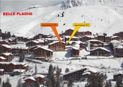 L'établissement Belle Plagne 2 Dim Dim Appart 6pers en hiver