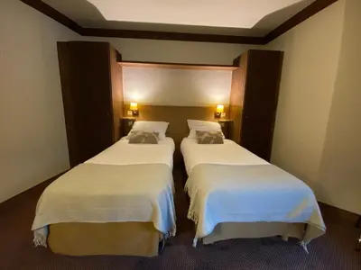 Un ou plusieurs lits dans un hébergement de l'établissement Arc 1950 - Appartement Premium Rénové - Manoir Savoie