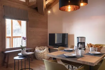 Télévision ou salle de divertissement dans l'établissement Chalet Hôtelier LES EQUINOXES - VAL D'ISERE