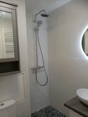 Salle de bains dans l'établissement Tignes - Charmant studio pour 2-3 personnes proche des pistes