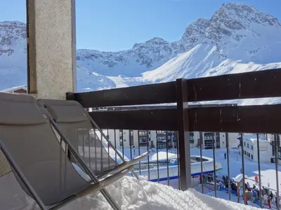 Vue générale sur la montagne ou vue sur la montagne depuis l'appartement