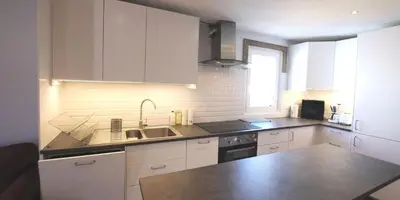 Cuisine ou kitchenette dans l'établissement Résidence Combe Folle - 4 pièces 8 personnes, belle vue MAE-0194