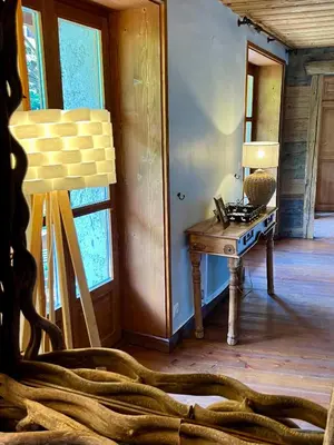 Coin salon dans l'établissement Chalet Altus