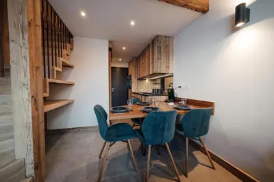 Cuisine ou kitchenette dans l'établissement Studio Interlude by ExplorHome