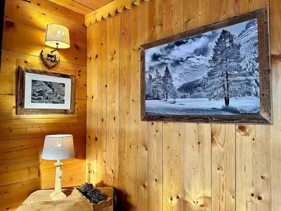 Télévision ou salle de divertissement dans l'établissement Chalet Les Cocales - Séjour et Nuitées - Appartement Pin Sylvestre