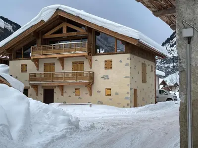 L'établissement Luxurious chalet in the heart of Vanoise en hiver