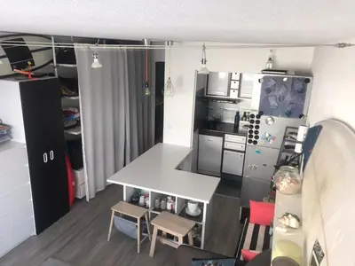 Cuisine ou kitchenette dans l'établissement Mon studio pour 4 à Val Claret !