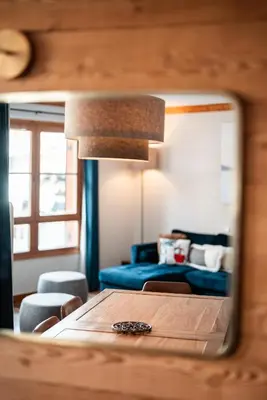 Un ou plusieurs lits dans un hébergement de l'établissement Big Tartiflat, Arc 1950, 2 bed ski-in ski-out