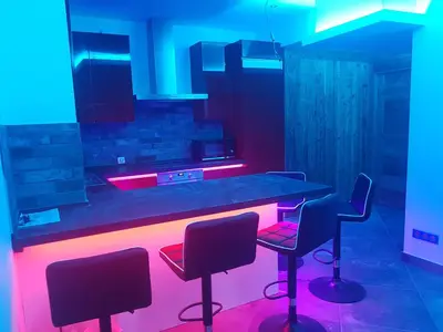 Coin salon dans l'établissement Le Slalom