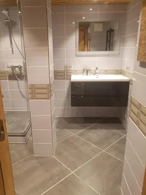 Salle de bains dans l'établissement Le Slalom