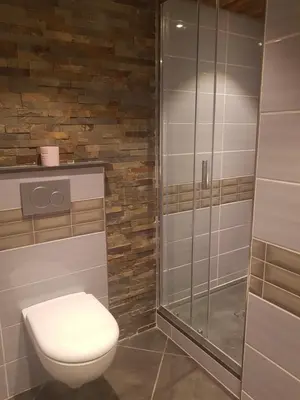 Salle de bains dans l'établissement Le Slalom