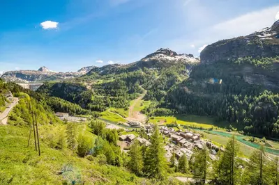 Paysage naturel près de le chalet