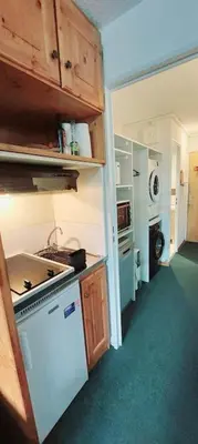 Cuisine ou kitchenette dans l'établissement Studio Tignes Val claret aux pieds des pistes