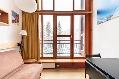 Coin salon dans l'établissement Résidences quartier Charmettoger - maeva Home - Studio 6 personnes - Confort MAE-0821