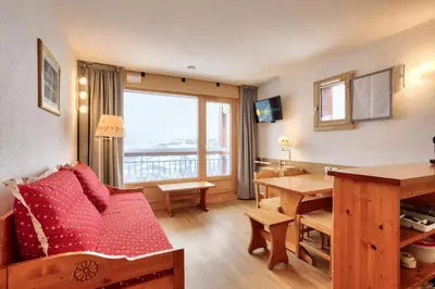 Coin salon dans l'établissement Résidences quartier Charmettoger - maeva Home - 2 Pièces 5 Personnes Sélection MAE-3657