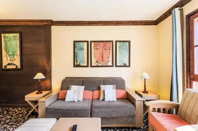 Coin salon dans l'établissement Résidence Les Arcs 1950 Le Village - maeva Home - Appartement 2 pièces 4 personnes - Sélection MAE-3894