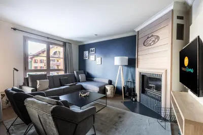 Coin salon dans l'établissement Résidence Les Arcs 1950 Le Village - maeva Home - 4 Pièces 10 Personnes Exclusive - Le Prince des Cîmes MAE-8360