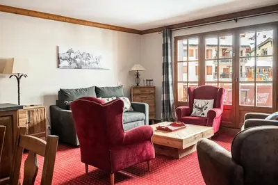 Coin salon dans l'établissement Résidence Les Arcs 1950 Le Village - maeva Home - Appartement 3 Pièces 6 Personnes - Prestige MAE-2662