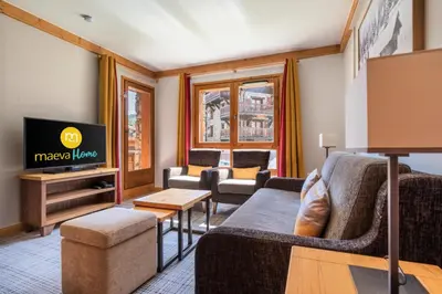Télévision ou salle de divertissement dans l'établissement Résidence Les Arcs 1950 Le Village - maeva Home - Appartement 3 Pièces 6 Personnes - Prestige MAE-6704