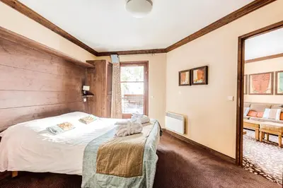 Un ou plusieurs lits dans un hébergement de l'établissement Résidence Les Arcs 1950 Le Village - maeva Home - Appartement 2 pièces 4 personnes - Sélection MAE-0524
