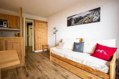 Un ou plusieurs lits dans un hébergement de l'établissement Résidences quartier Charmettoger - maeva Home - Appartement 2 Pièces 5 Personnes - Sélection MAE-9614