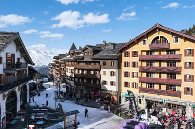 Vue générale sur la montagne ou vue sur la montagne depuis l'appartement